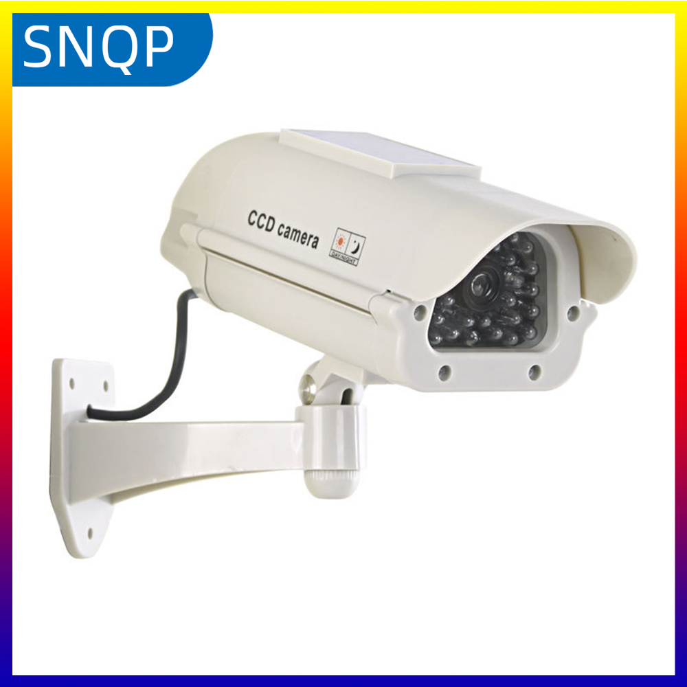 Home Security Camera Installation - كاميرا شمسية وهمية مقاومة للماء، كاميرا