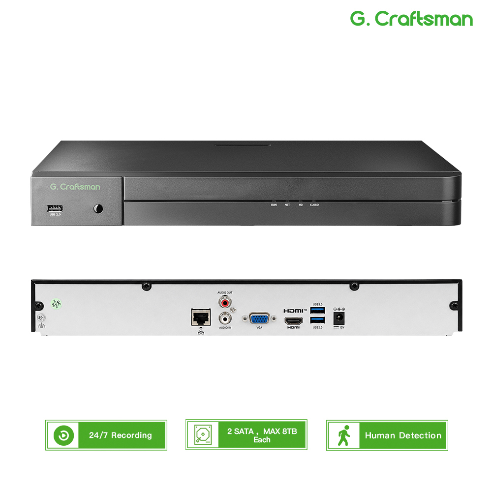 Home Security With Camera - UNI 32CH NVR 12MP مسجل أمان