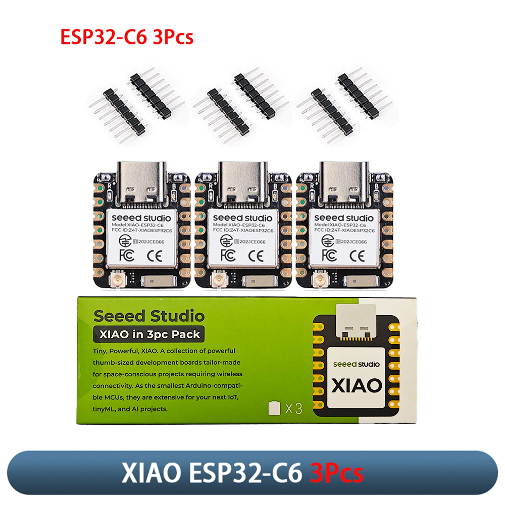 Home Security Technology - لوحة تطوير XIAO ESP32-C6 (3 قطع)