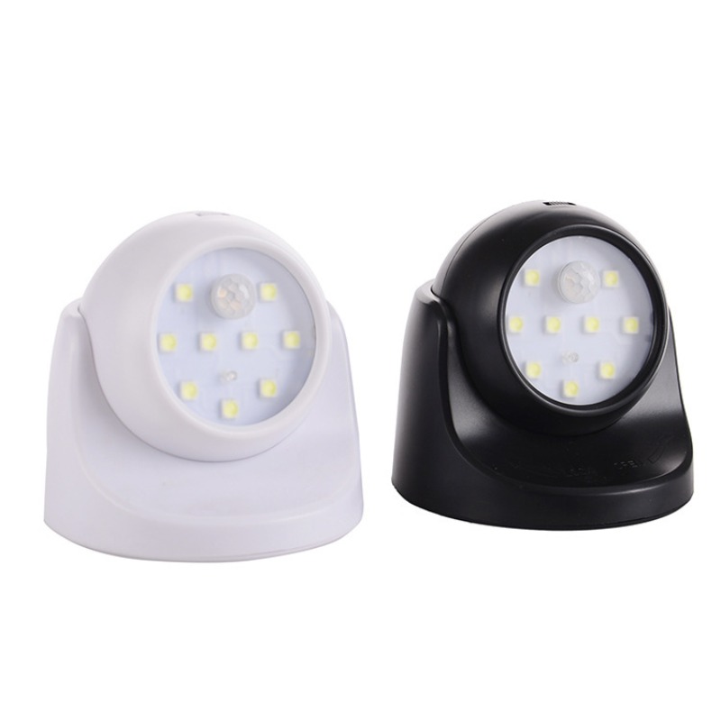 Home Security Lights Outdoors - بطارية تعمل LED الأضواء PIR محس
