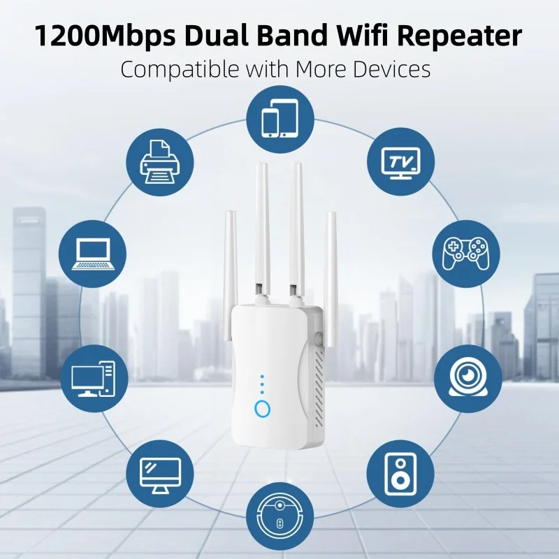 Home Security And Internet - مكرر واي فاي ثنائي النطاق بسرعة