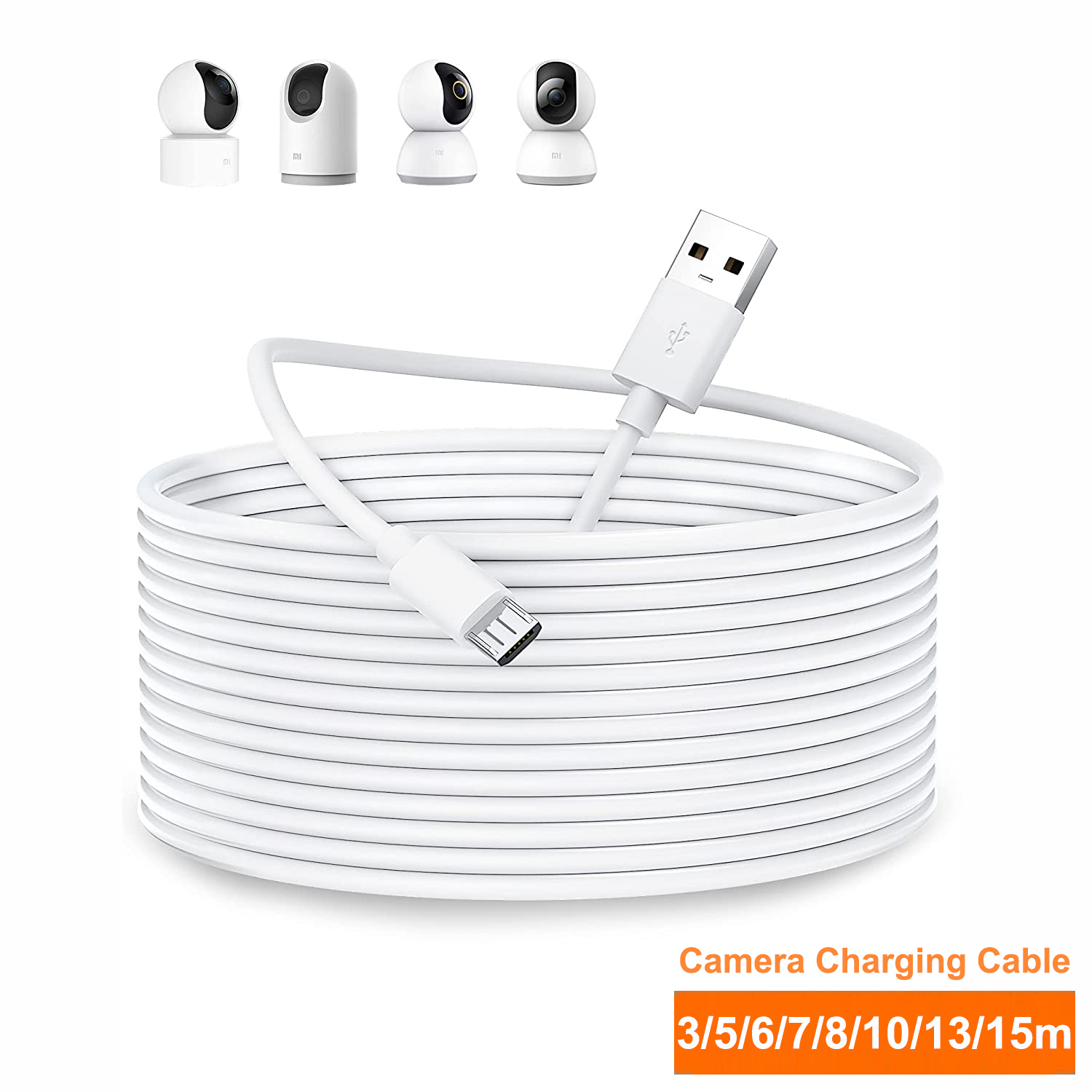 Mi Home Security Xiaomi - كابل تمديد مايكرو يو إس بي