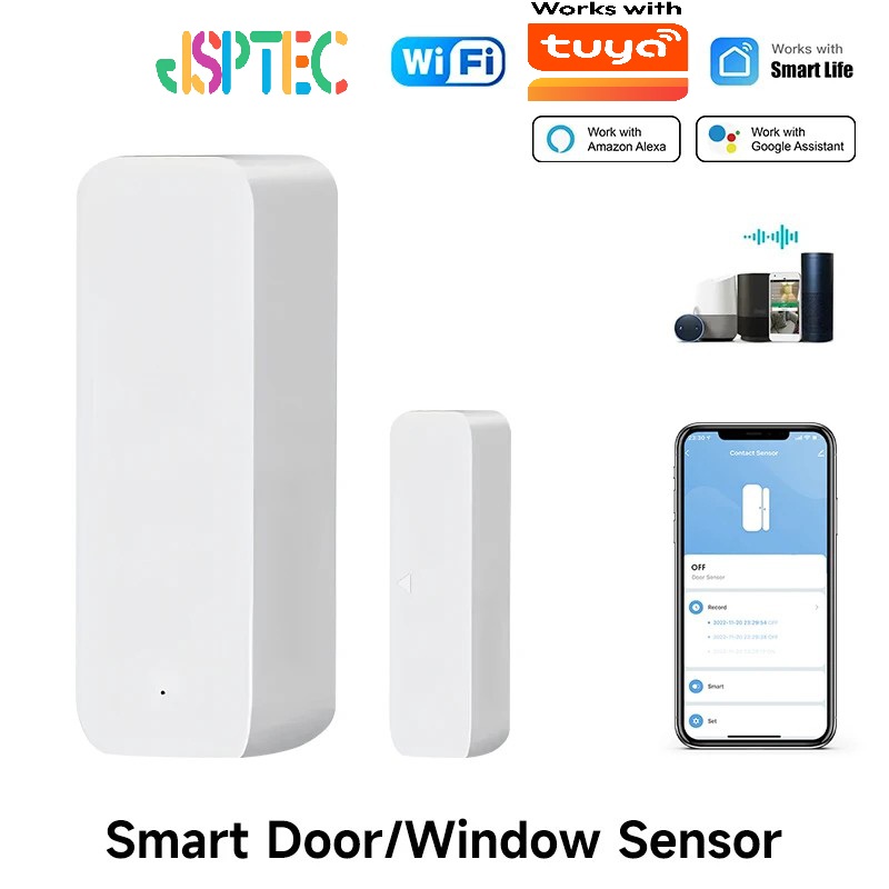 Home Security Technology - Tuya WiFi مستشعر الباب الذكي باب