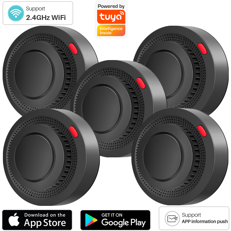Home Security Technology - جهاز استشعار لاسلكي للكشف عن الدخان