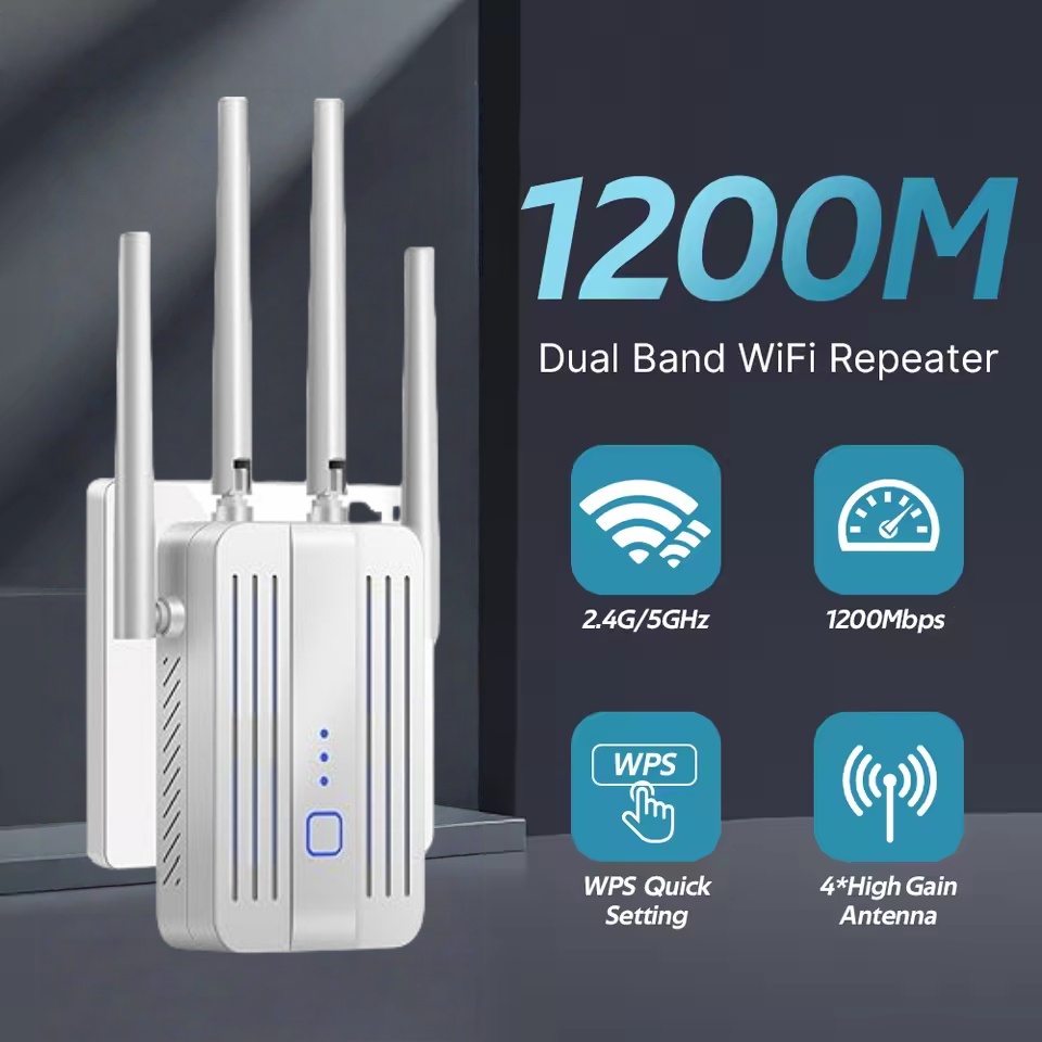 واي فاي مكرر 1200Mbps ثنائي ال - مراجعة Home Security And Internet وسعره