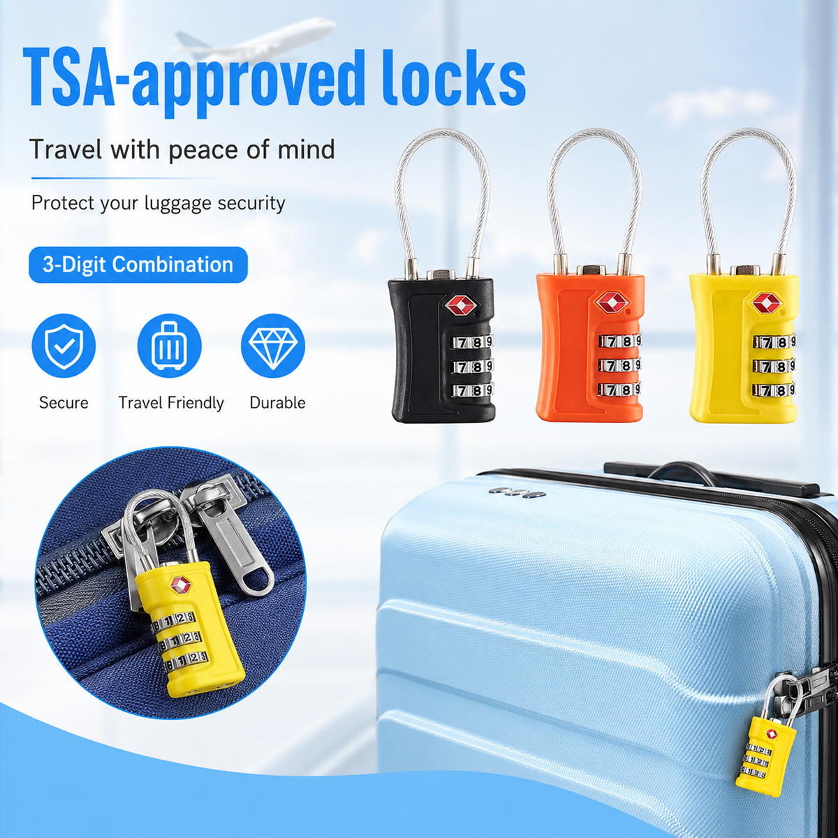 قفل أمتعة معتمد من TSA، قفل بك - مراجعة Home Security Locks وسعره