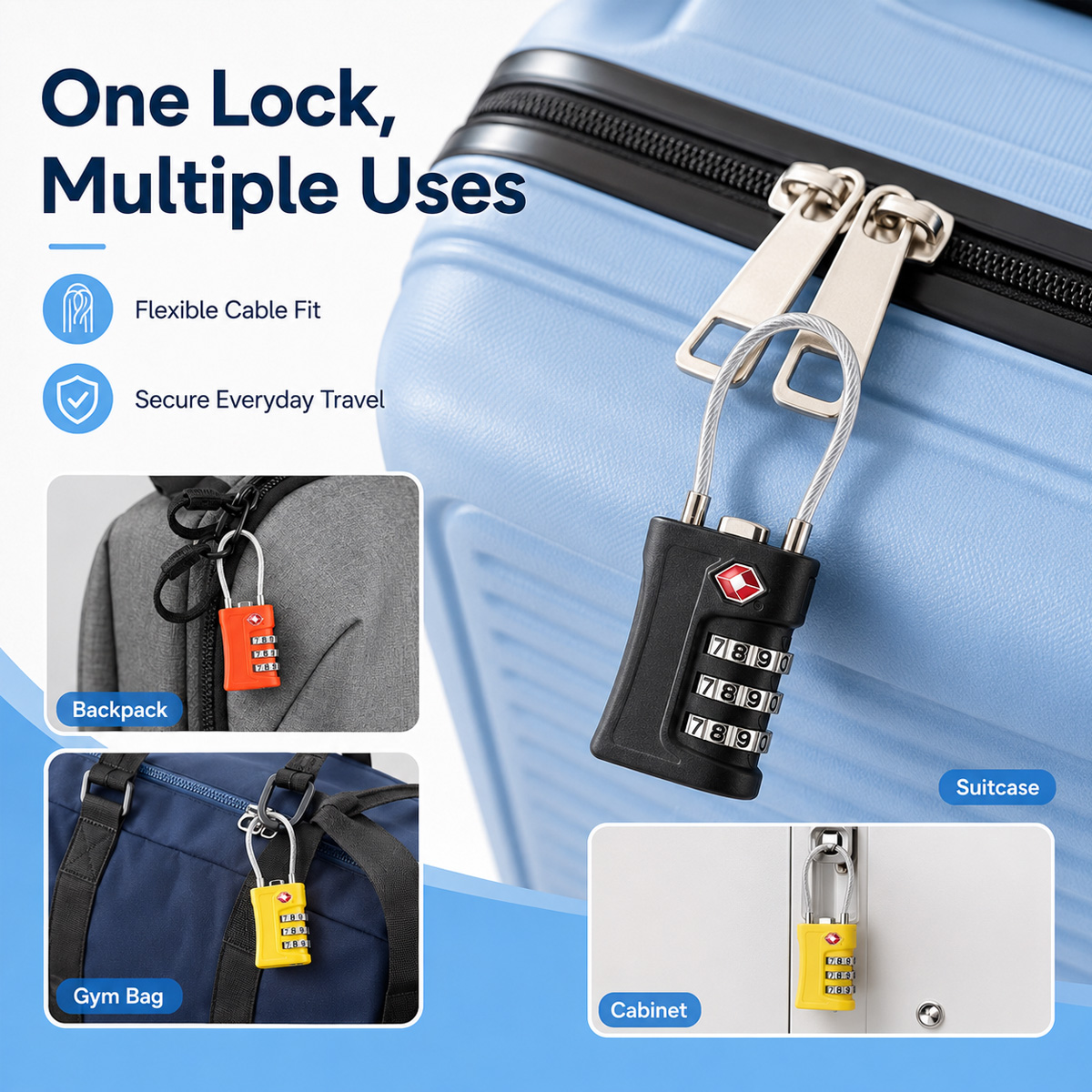 قفل أمتعة معتمد من TSA، قفل بك - مراجعة Home Security Locks وسعره