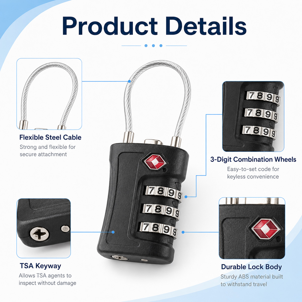 قفل أمتعة معتمد من TSA، قفل بك - مراجعة Home Security Locks وسعره