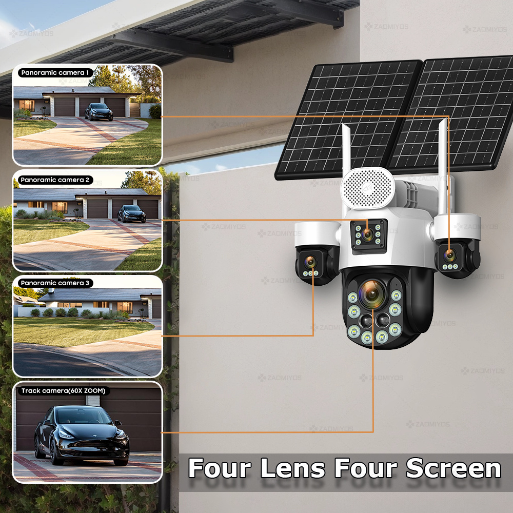 4 عدسات خارجية 360 درجة °   كا - مراجعة Home Security And Cctv وسعره