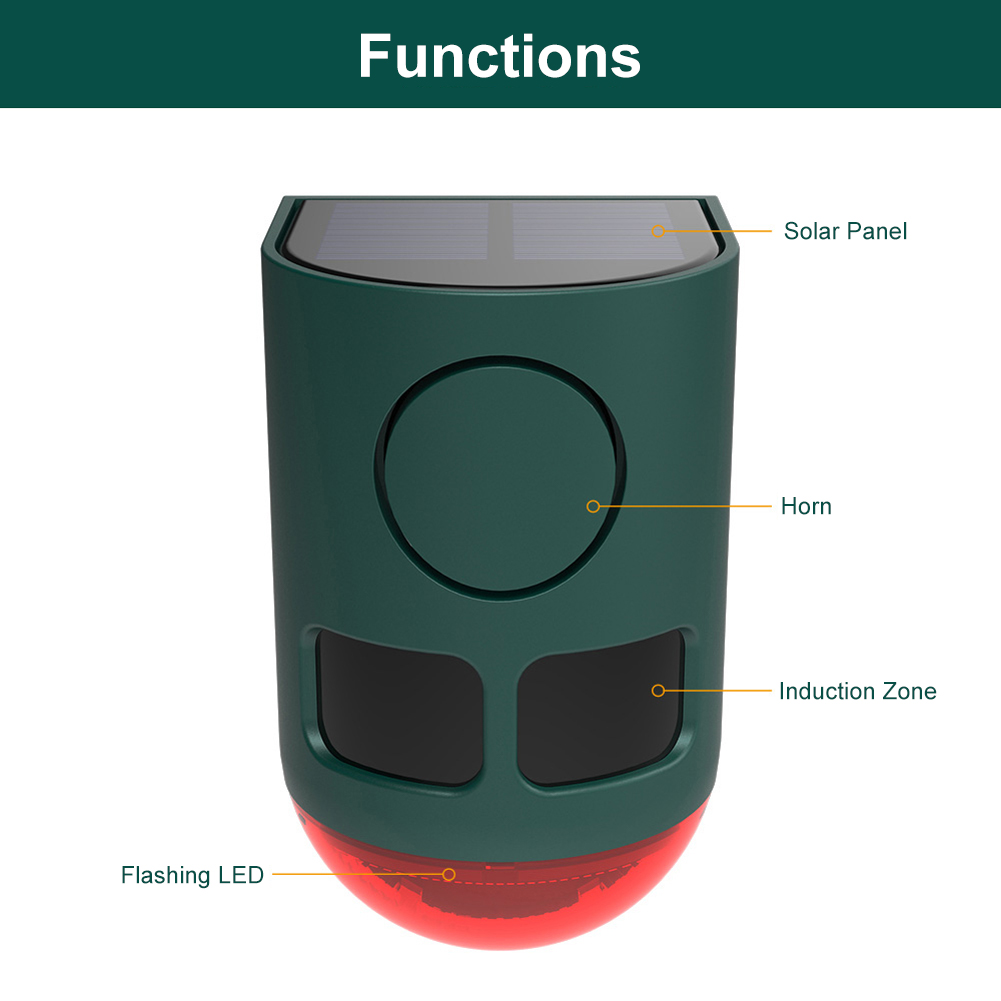 جهاز إنذار خارجي يعمل بالطاقة  - مراجعة Home Security Lights Outdoors وسعره