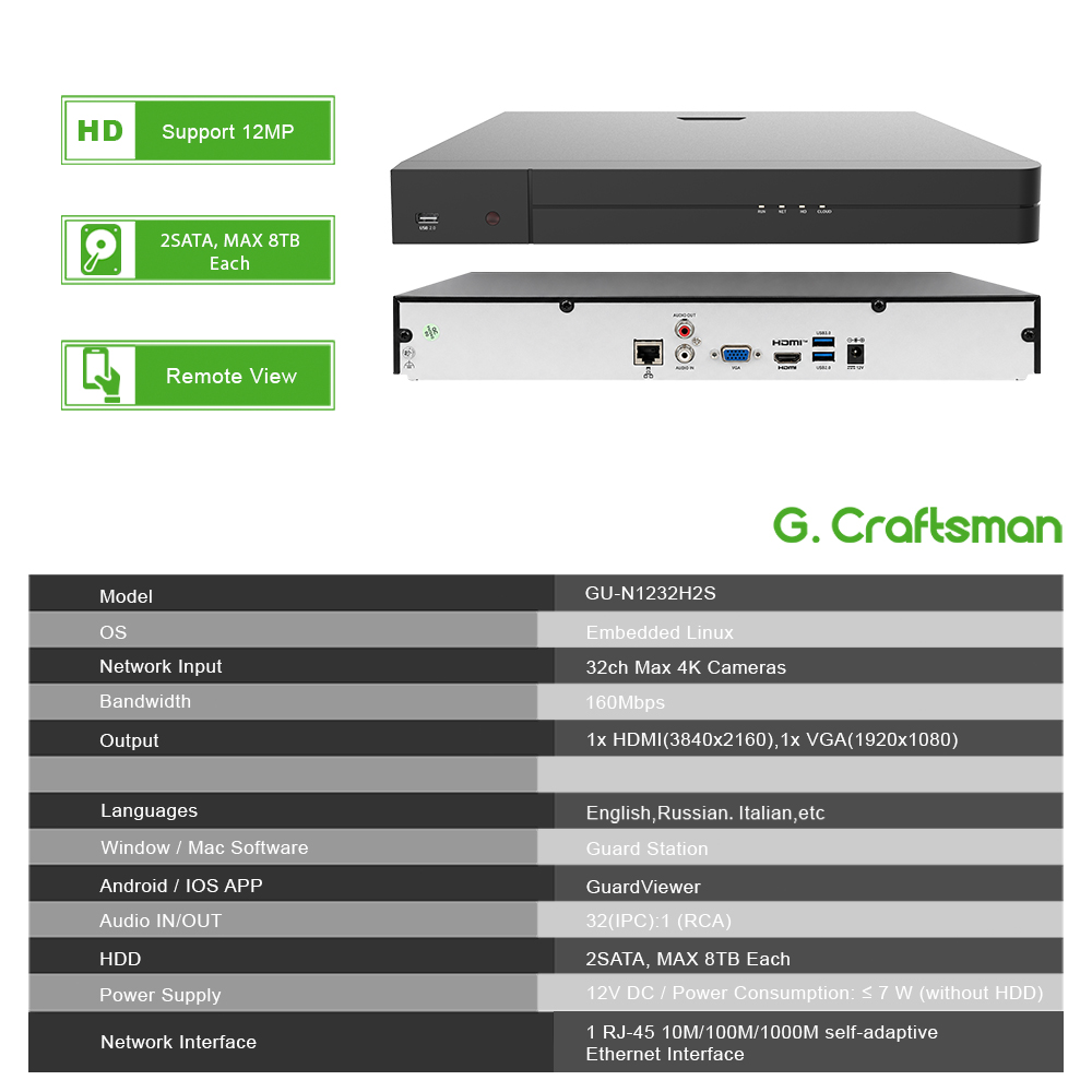UNI 32CH NVR 12MP مسجل أمان تس - مراجعة Home Security With Camera وسعره