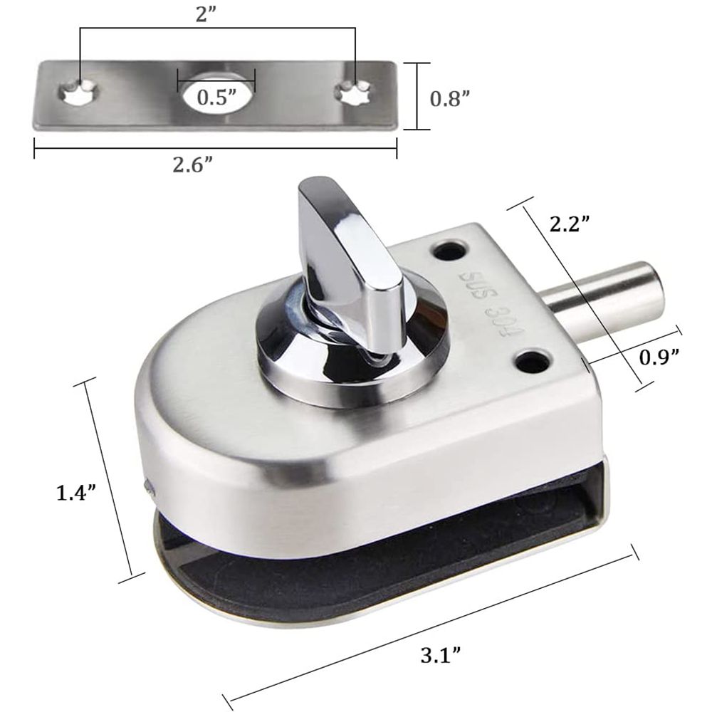 قفل باب زجاجي منزلق من الفولاذ - مراجعة Home Security Locks وسعره