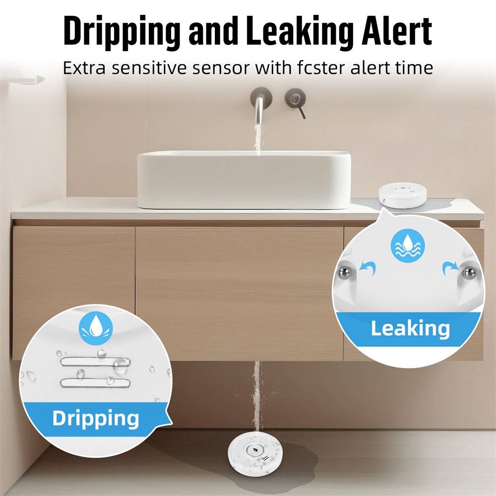Fuers كاشف تسرب المياه إنذار ا - مراجعة Home Security Technology وسعره