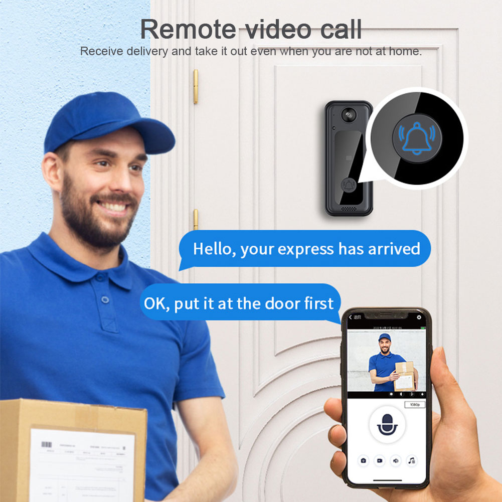 جرس باب لاسلكي ذكي مع تخزين سح - مراجعة Home Security Images وسعره