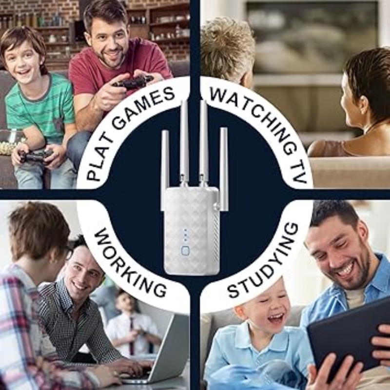 1200Mbps واي فاي مكرر ثنائي ال - مراجعة Home Security And Internet وسعره