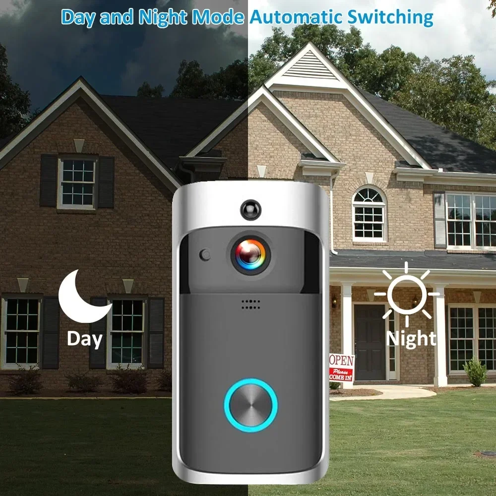 جرس باب ذكي لاسلكي عالي الدقة  - مراجعة Home Security Camera Installation وسعره