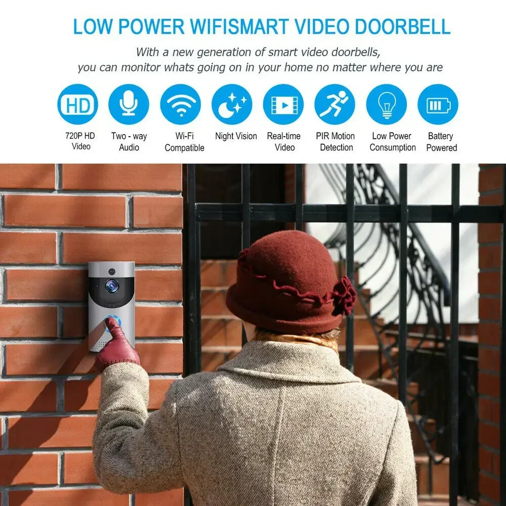 جرس باب ذكي لاسلكي عالي الدقة  - مراجعة Home Security Camera Installation وسعره