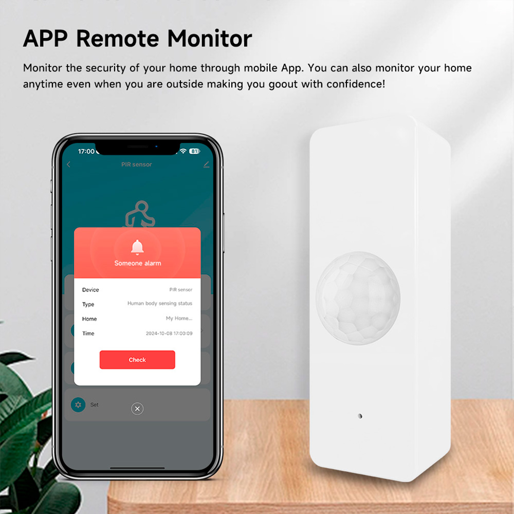 Tuya WiFi Zigbee PIR محس حركة  - مراجعة Home Security Technology وسعره