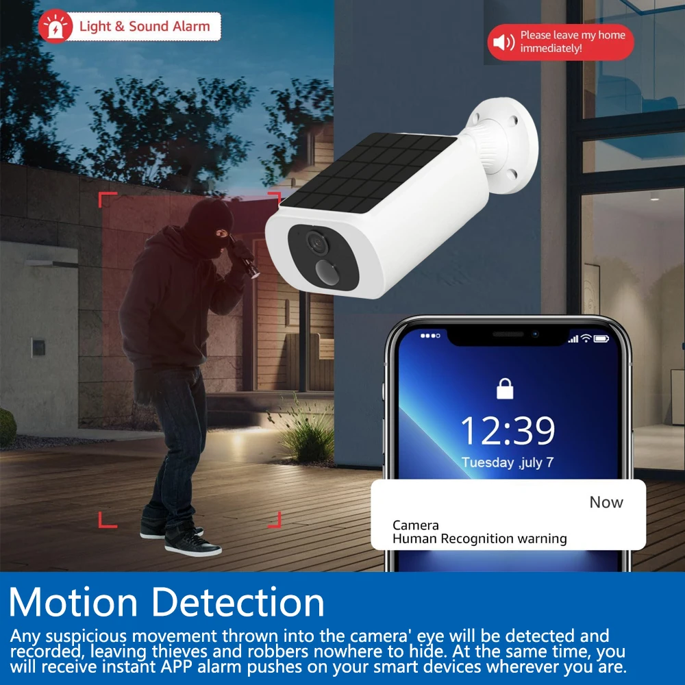 كاميرا أمان لاسلكية تعمل بالطا - مراجعة Home Security No Wifi Needed وسعره