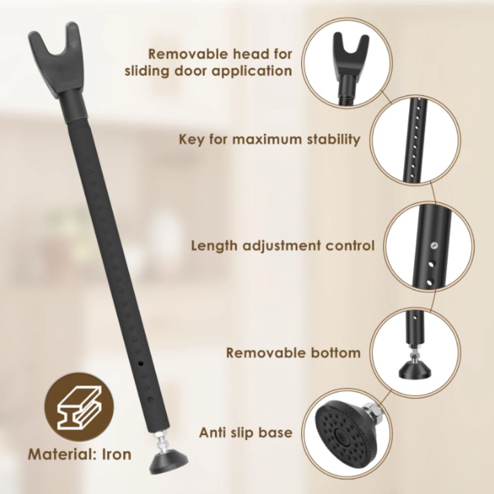 قضيب أمان للأبواب شديد التحمل، - مراجعة Home Security Jammers وسعره