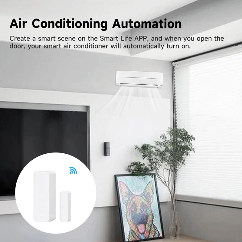 Tuya WiFi مستشعر الباب الذكي ب - مراجعة Home Security Technology وسعره