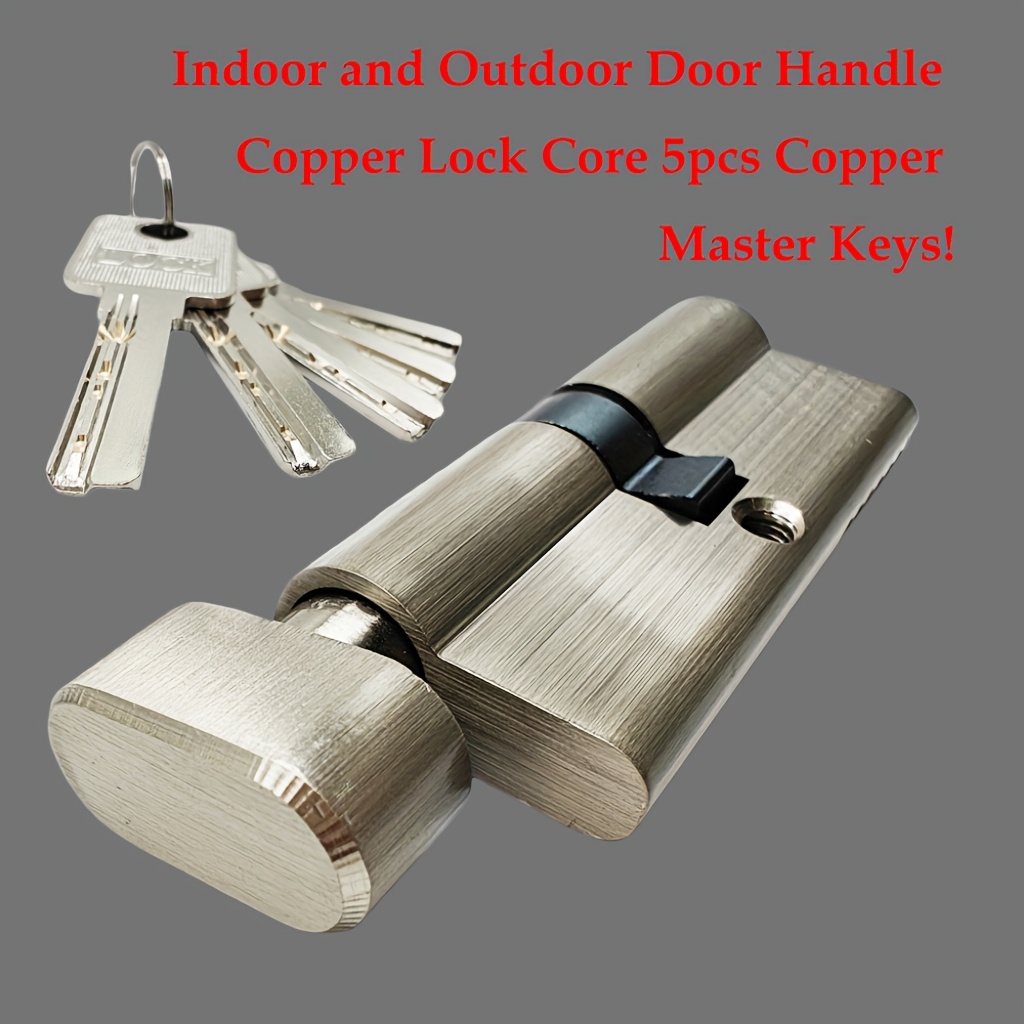 قفل أسطواني نحاسي بالكامل مضاد - مراجعة Home Security Locks وسعره